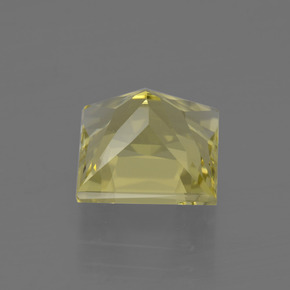 Cuarzo amarillo natural de 3,82 ct, cuadrado, VVS