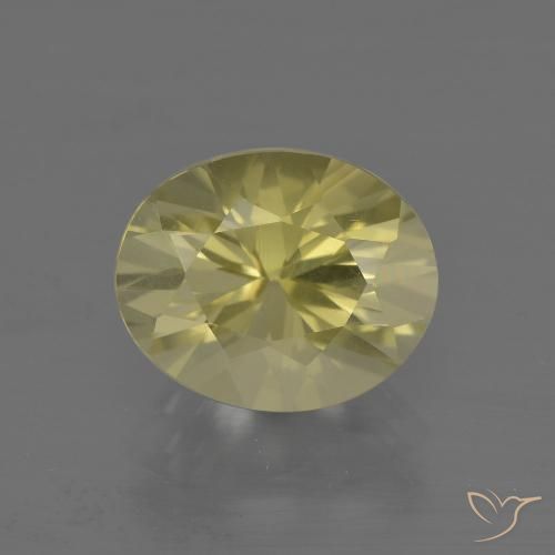 3.50ct Natural Amarillo laguna Cuarzo, Ovalada, VVS