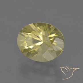Cuarzo Amarillo laguna natural de 3.50 ct, Ovalada, VVS