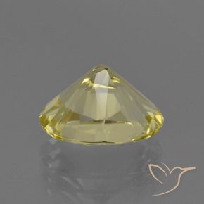 Cuarzo Amarillo claro medio natural de 3.08 ct, Ovalada, VVS