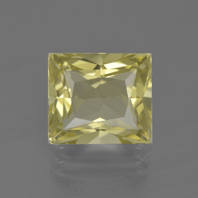 Cuarzo Limón natural de 3.79 ct, Corte Baguette, VVS