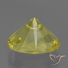 Cuarzo Amarillo medio natural de 10.74 ct, Ovalada, VVS-VS