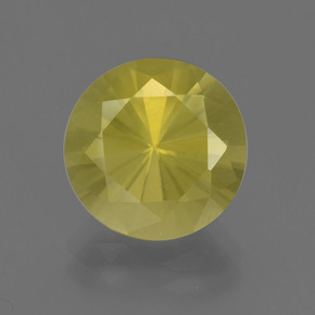 Cuarzo amarillo natural de 4,77 ct, corte redondo, VS