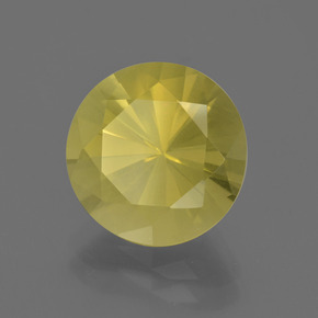 Cuarzo amarillo natural de 4,77 ct, corte redondo, VS