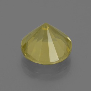 Cuarzo amarillo natural de 4,77 ct, corte redondo, VS
