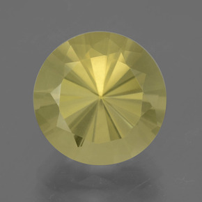 Cuarzo amarillo natural de 8,10 ct, corte redondo, VVS-VS