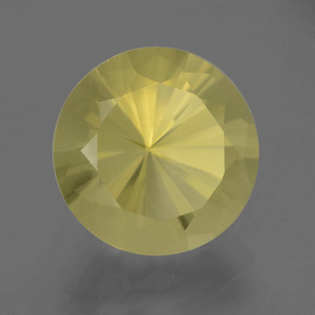 Cuarzo amarillo natural de 8,10 ct, corte redondo, VVS-VS