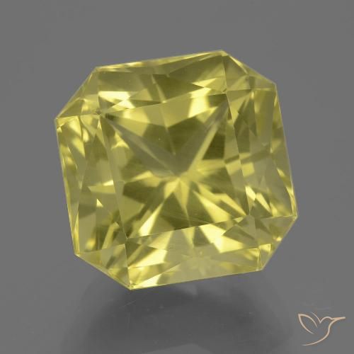 10.50ct Natural Amarillo medio Cuarzo, corte esmeralda, VS