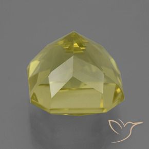 Cuarzo Amarillo medio natural de 10.50 ct, Corte Octágono / Esmeralda, VS