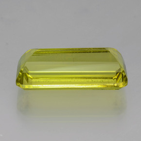 Cuarzo Limón natural de 27.39 ct, corte esmeralda, VVS-VS