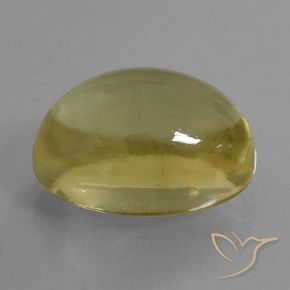 Cuarzo Amarillo-dorado claro natural de 23.91 ct, Ovalada, Transparente