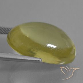 Cuarzo Amarillo-dorado claro natural de 27.02 ct, Ovalada, Transparente