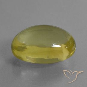 Cuarzo Amarillo-dorado claro natural de 27.98 ct, Ovalada, Transparente