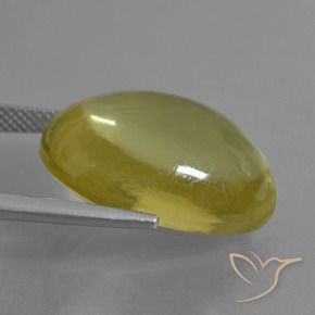 Cuarzo Amarillo-dorado claro natural de 27.98 ct, Ovalada, Transparente
