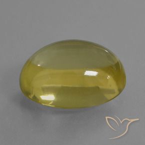 Cuarzo Amarillo claro natural de 26.79 ct, Ovalada, Transparente