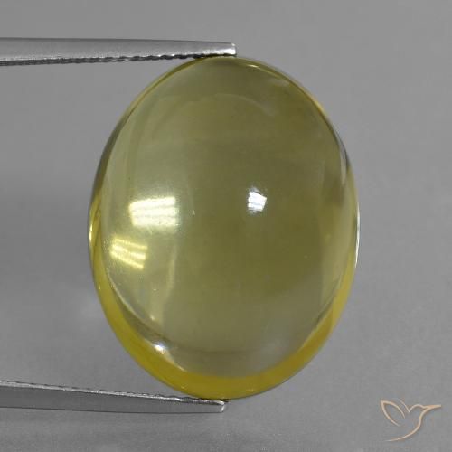 35.71ct Natural Amarillo-dorado claro Cuarzo, Ovalada, Transparente