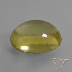 Cuarzo Amarillo-dorado claro natural de 35.71 ct, Ovalada, Transparente