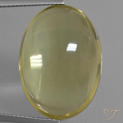 28.84ct Natural Amarillo-dorado claro Cuarzo, Ovalada, Transparente