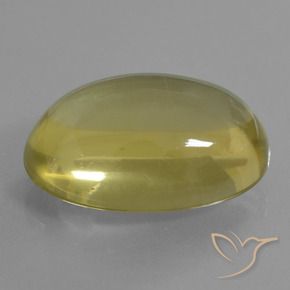 Cuarzo Amarillo-dorado claro natural de 28.84 ct, Ovalada, Transparente