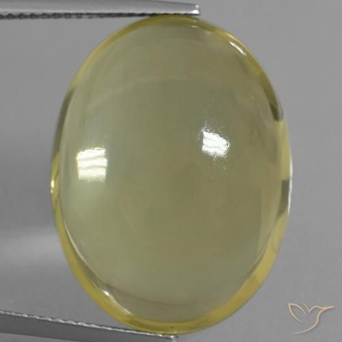 32.66ct Natural Amarillo claro Cuarzo, Ovalada, Transparente
