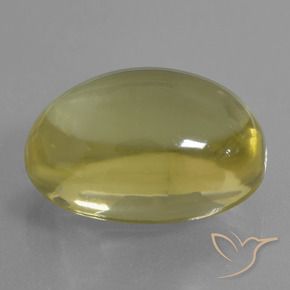 Cuarzo Amarillo-dorado claro natural de 33.71 ct, Ovalada, Transparente