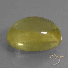 Cuarzo Amarillo claro natural de 36.38 ct, Ovalada, Transparente