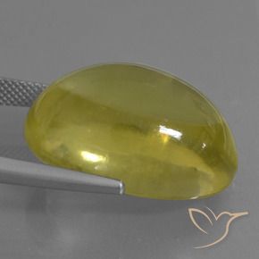 Cuarzo Amarillo claro natural de 36.38 ct, Ovalada, Transparente