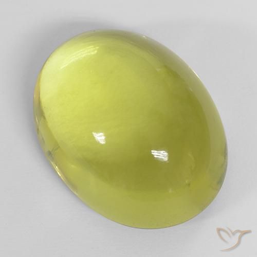 Cuarzo Amarillo medio natural de 35.55 ct, Ovalada, Transparente