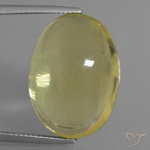 27.59ct Natural Amarillo piña claro Cuarzo, Ovalada, Transparente