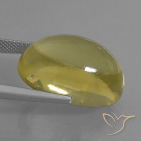 Cuarzo Amarillo piña claro natural de 27.59 ct, Ovalada, Transparente
