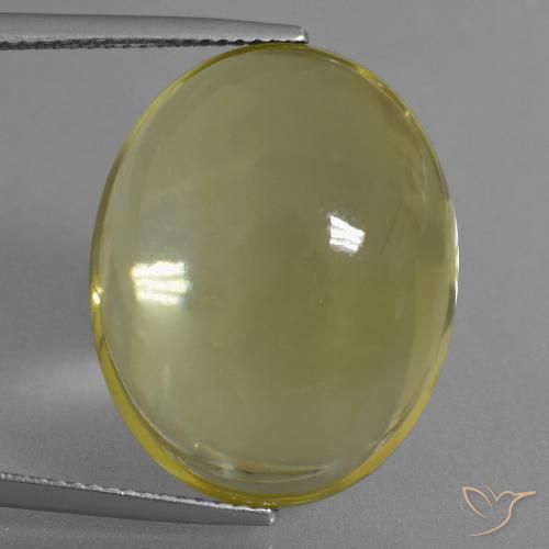 28.53ct Natural Amarillo claro Cuarzo, Ovalada, Transparente