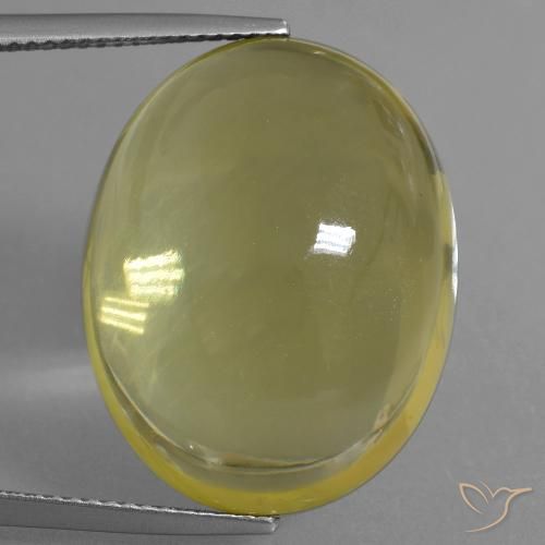 34.30ct Natural Amarillo claro Cuarzo, Ovalada, Transparente