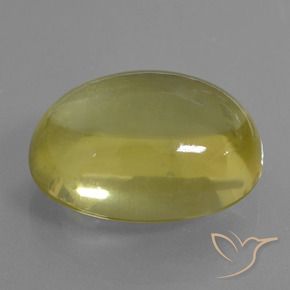 Cuarzo Amarillo claro natural de 34.30 ct, Ovalada, Transparente
