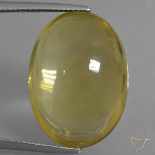 29.10ct Natural Amarillo amarronado Cuarzo, Ovalada, Transparente