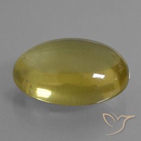 Cuarzo Amarillo amarronado natural de 29.10 ct, Ovalada, Transparente