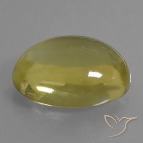 Cuarzo Amarillo púrpura natural de 32.95 ct, Ovalada, Transparente