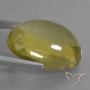 Cuarzo Amarillo púrpura natural de 32.95 ct, Ovalada, Transparente