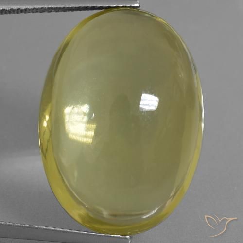 34.71ct Natural Amarillo medio Cuarzo, Ovalada, Transparente