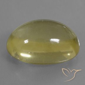 Cuarzo Amarillo claro natural de 36.61 ct, Ovalada, Transparente