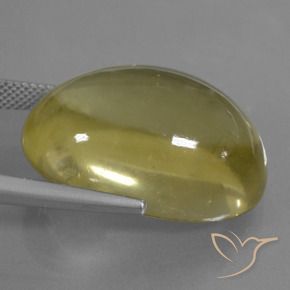 Cuarzo Amarillo claro natural de 36.61 ct, Ovalada, Transparente