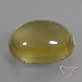 Cuarzo Amarillo medio natural de 38.02 ct, Ovalada, Transparente