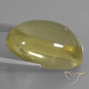 Cuarzo Amarillo púrpura natural de 39.77 ct, Ovalada, Transparente