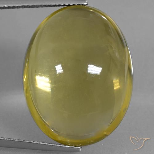 40.17ct Natural Amarillo amarronado Cuarzo, Ovalada, Transparente