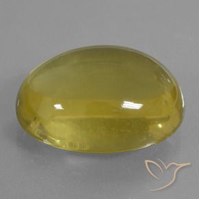 Cuarzo Amarillo amarronado natural de 40.17 ct, Ovalada, Transparente