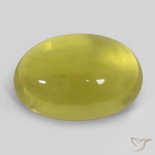 Cuarzo Amarillo abejorro natural de 42.25 ct, Ovalada, Transparente