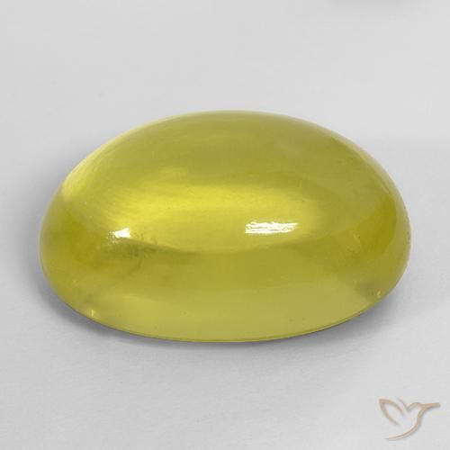 Cuarzo Amarillo abejorro natural de 42.25 ct, Ovalada, Transparente