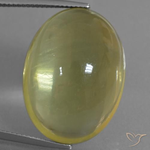 43.91ct Natural Amarillo-dorado claro Cuarzo, Ovalada, Transparente