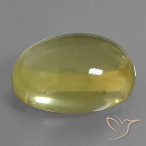 Cuarzo Amarillo-dorado claro natural de 43.91 ct, Ovalada, Transparente