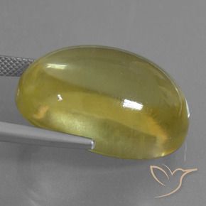 Cuarzo Amarillo-dorado claro natural de 43.91 ct, Ovalada, Transparente
