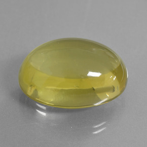 Cuarzo Limón natural de 43.06 ct, Corte Óvalo, Transparente